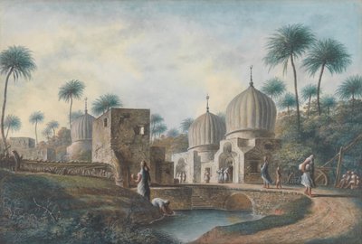 Tombe dei grandi santi arabi nei dintorni di Rosetta, Egitto, ca. 1800 da Luigi Mayer
