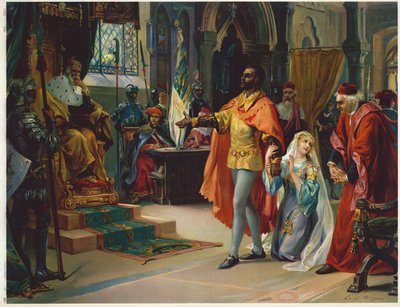 Scena da Otello di Shakespeare da Luigi Morgari