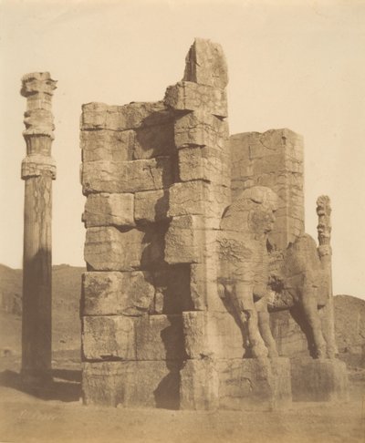10 [Porta di tutte le Nazioni, Persepoli, Fars], 1840-60 da Luigi Pesce