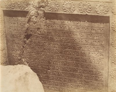 18 [Iscrizione, antico persiano in cuneiforme], 1840-60 da Luigi Pesce
