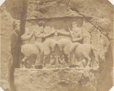 Bassorilievo a Nakshi Rustam, 1858 da Luigi Pesce