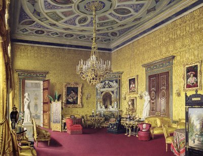 La sala di Lione nel Palazzo di Caterina a Tsarskoye Selo, 1859 da Luigi Premazzi