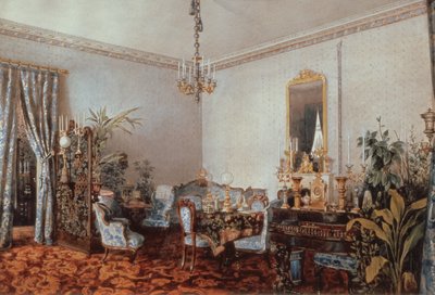 Salone di Varvara Obreskoff, 1848 da Luigi Premazzi
