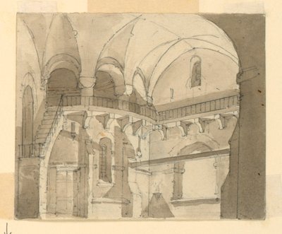 Scenografia, interno di una prigione da Luigi Ricci