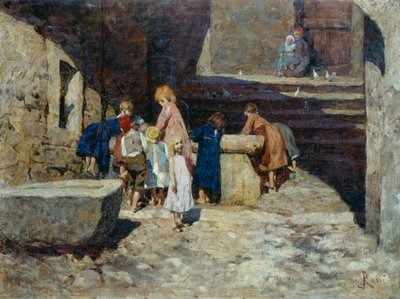 Bambini alla fontana da Luigi Rossi