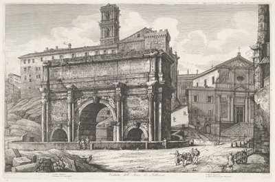 Arco di Settimio Severo a Roma da Luigi Rossini
