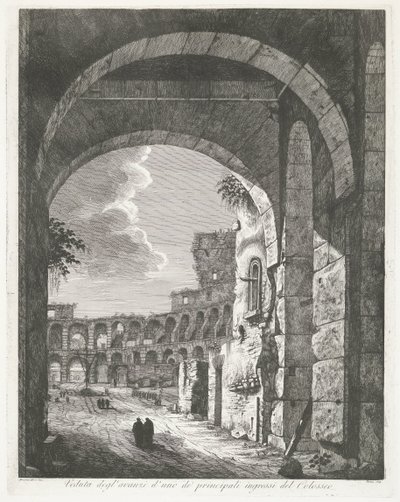 Il Colosseo a Roma da Luigi Rossini