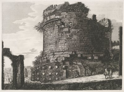 Tomba di Cecilia Metella a Roma da Luigi Rossini