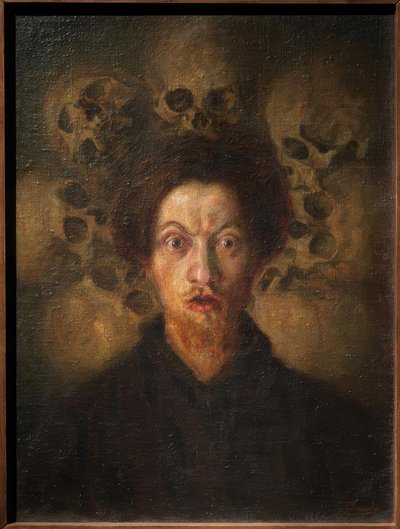 Autoritratto con teschi da Luigi Russolo