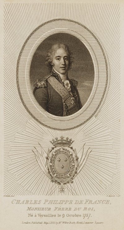 Carlo Filippo di Francia da Luigi Schiavonetti
