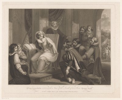 La regina Elisabetta riceve la notizia della morte della regina Maria da Luigi Schiavonetti