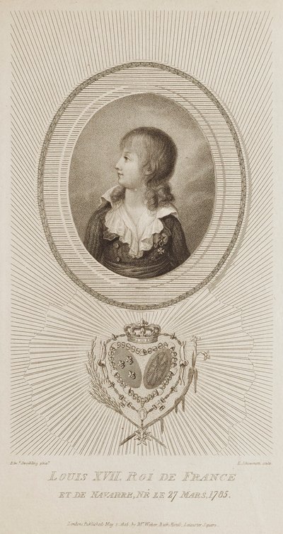 Luigi XVII, re di Francia da Luigi Schiavonetti