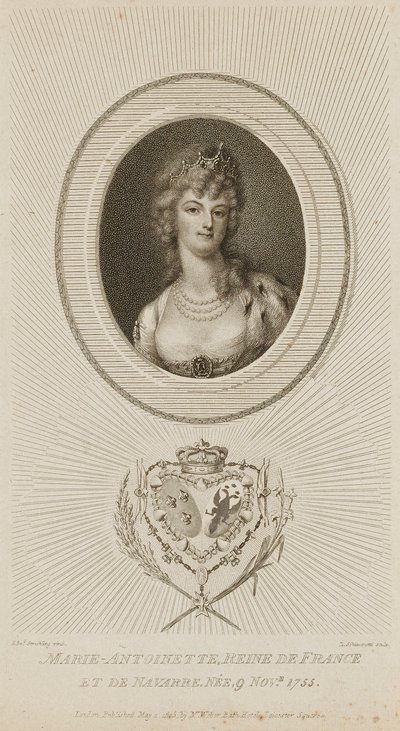 Maria Antonietta, regina di Francia da Luigi Schiavonetti