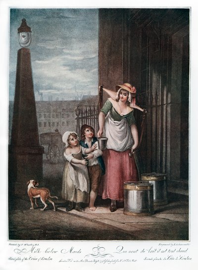 Latte sotto le cameriere, 1793 da Luigi Schiavonetti