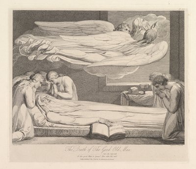 La Morte del Buon Vecchio, da La Tomba, una Poesia di Robert Blair, 1 marzo 1813 da Luigi Schiavonetti