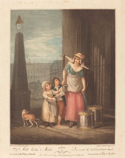 Lattaie da Luigi Schiavonetti after Francis Wheatley