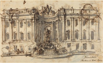 Proposta per la Fontana di Trevi da Luigi Vanvitelli