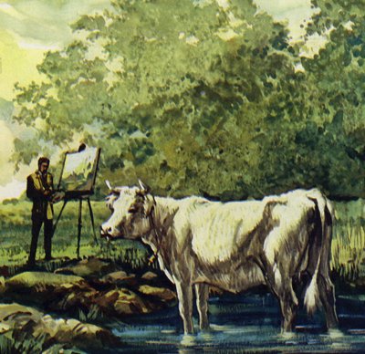 Renoir dipinge la campagna intorno a sé (litografia a colori) da Luis Arcas Brauner
