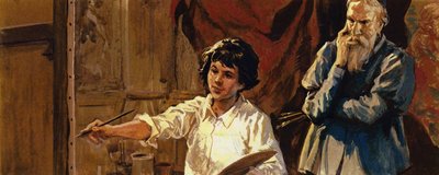 Quando Tiziano vide il talento del suo nuovo allievo, era deciso a sbarazzarsi di lui (litografia a colori) da Luis Arcas Brauner