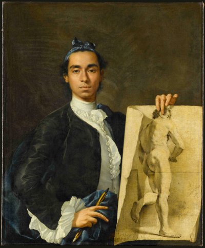 Autoritratto con uno Studio Accademico da Luis Egidio Melendez