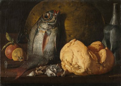 Natura morta con pesce, pane e bollitore da Luis Egidio Melendez
