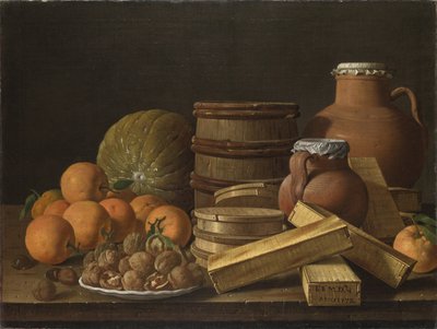 Natura Morta con Arance e Noci, 1772 da Luis Egidio Melendez