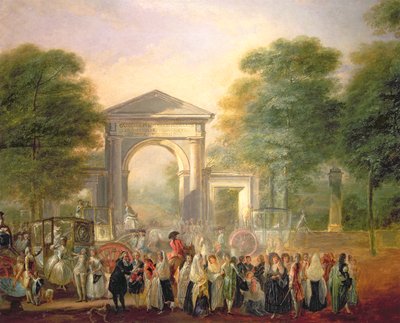 Viale davanti ai Giardini Botanici di Madrid da Luis Paret y Alcazar