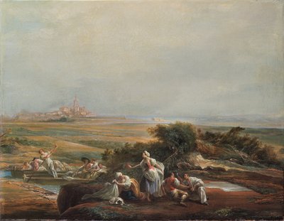 Veduta di Fuenterrabía (frammento) da Luis Paret y Alcazar