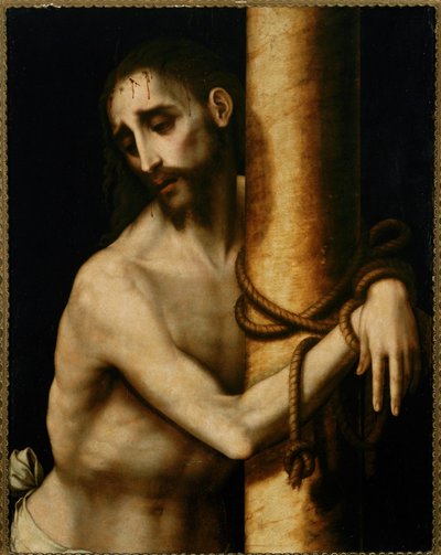 "Cristo legato alla gogna (legno) da Luis de Morales