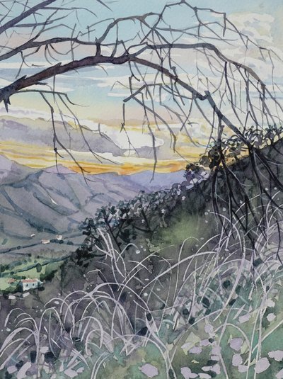 Sunset Mountain Valley da Luisa Millicent