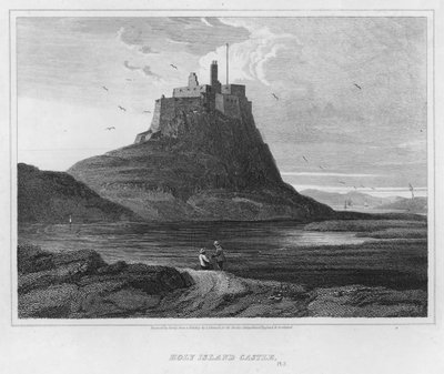 Castello di Holy Island da Luke (after) Clennell
