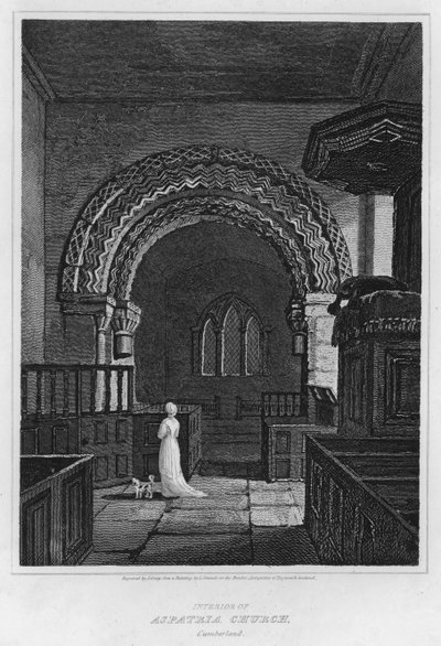 Interno della chiesa di Aspatria, Cumberland da Luke (after) Clennell