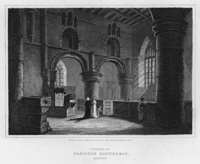 Interno della cattedrale di Carlisle, Cumberland da Luke (after) Clennell