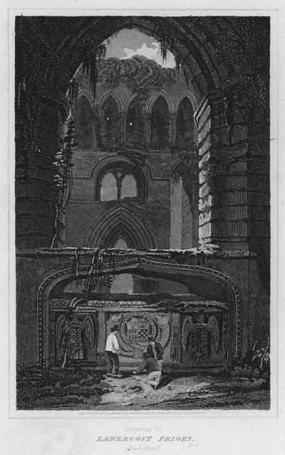 Interno del priorato di Lanercost, Cumberland da Luke (after) Clennell