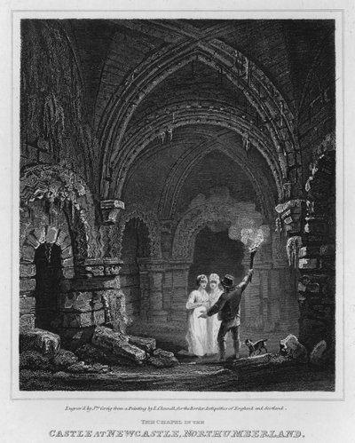 La cappella nel castello di Newcastle, Northumberland da Luke (after) Clennell