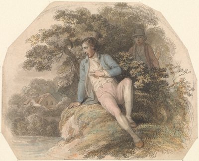 Figura in un paesaggio da Luke Clennell