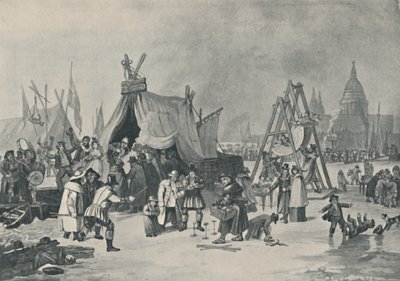 La fiera sul Tamigi ghiacciato, 1814, 1920 da Luke Clennell