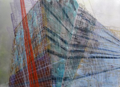 Metastruttura VI, 2016 (olio su tela) da Luke M Walker