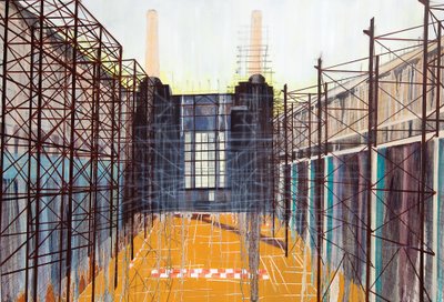 Work in Progress II, 2014 (olio e acrilico su tela) da Luke M Walker