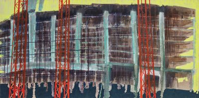 Work in Progress I, 2014 (olio e acrilico su tela) da Luke M Walker
