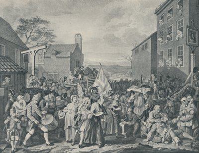 La marcia delle guardie verso la Scozia, 1745, 1920 da Luke Sullivan