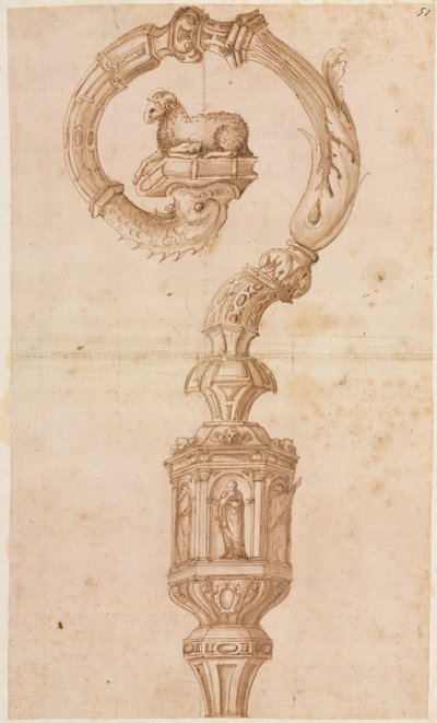 Design per un Pastorale, metà 1500 da Luzio Romano