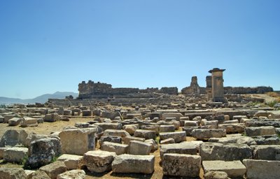 Vista degli scavi dall