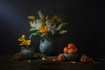 Fiori e frutti autunnali da Lydia Jacobs