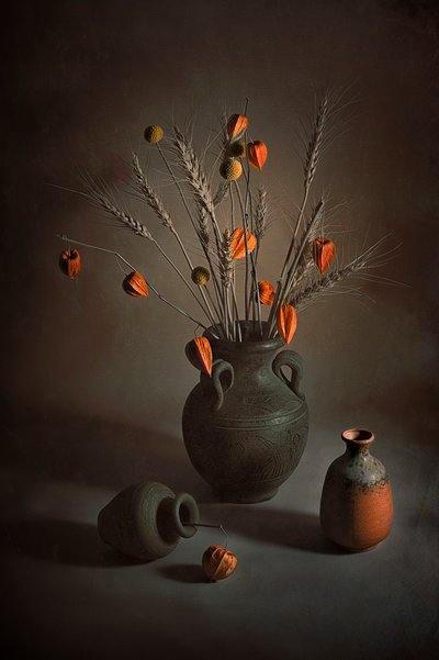 Natura morta autunnale in ceramica da Lydia Jacobs