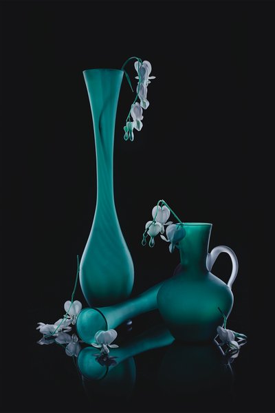 Cuori sanguinanti color verde acqua da Lydia Jacobs