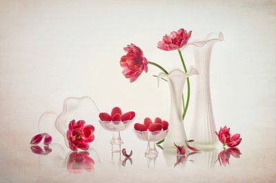 Elegante natura morta floreale da Lydia Jacobs