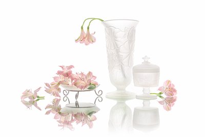 Elegante riflesso di fiori rosa da Lydia Jacobs