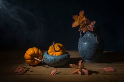 Natura morta rustica autunnale da Lydia Jacobs
