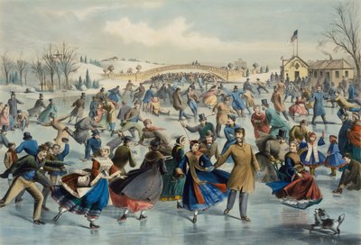 Central Park, inverno - Lo stagno di pattinaggio da Lyman Wetmore Atwater